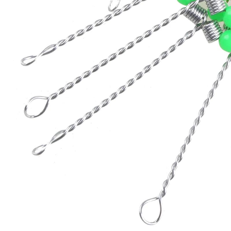 Hameçons anti-emmêlement avec émerillon pour pêche en mer - bas de ligne acier résistant