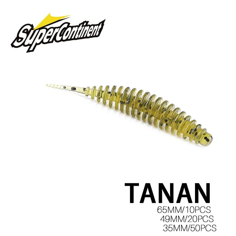 Leurre souple TANAN 49mm et 65mm pour la pêche de la perche, du bar et de