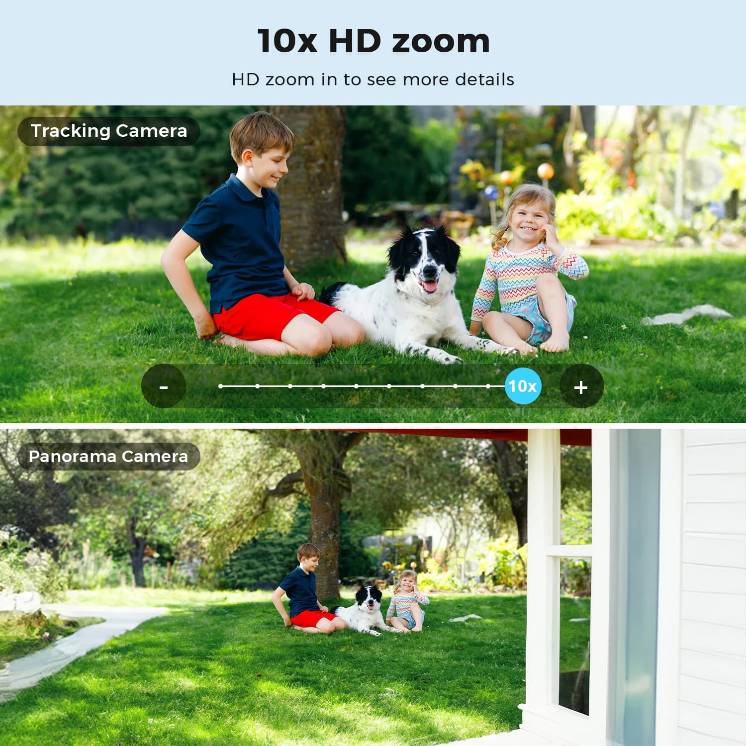 Caméra PTZ wifi 15MP 8K extérieure : zoom 10x, vision nocturne 35m, détection humaine pour surveillance