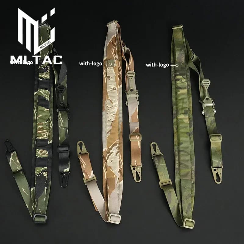 Sangle tactique modulaire 2 points pour fusil - Sangle ajustable pour M4, AK, AR15 et fusils de pêche