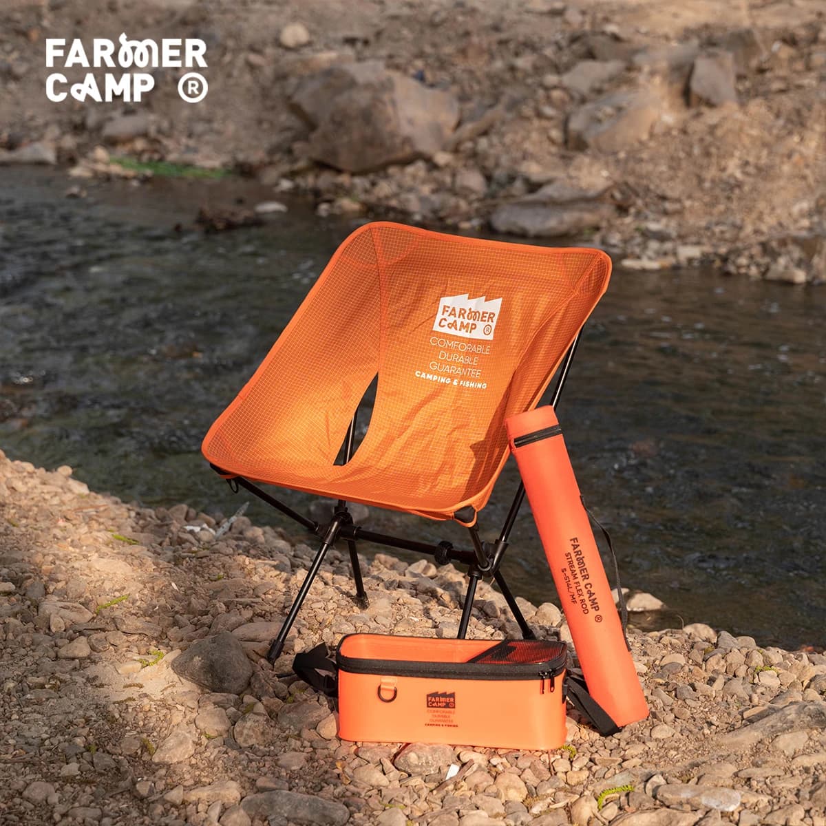 Fauteuil lune Farmer Camp ultra-léger 850g Dyneema aluminium 7075 - Compact micro-pêche camping extérieur