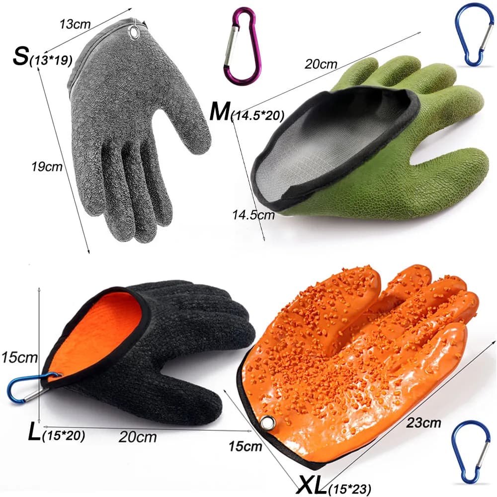 Gants de pêche anti-dérapants imperméables - Protection complète mains pour capture poissons durable