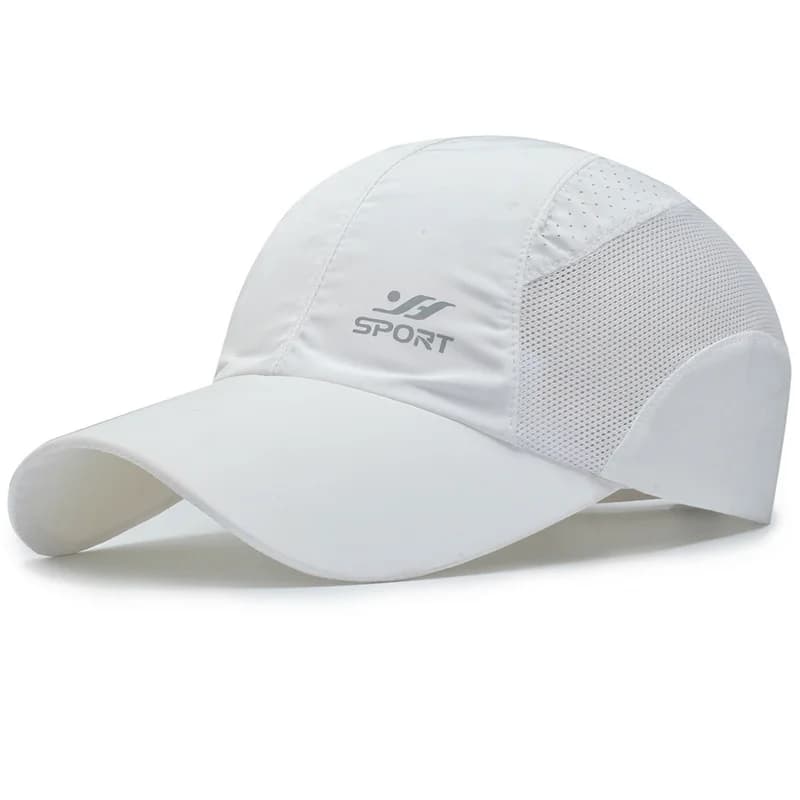 Casquette pêche protection UV séchage rapide - Chapeau strapback respirant randonnée et pêche