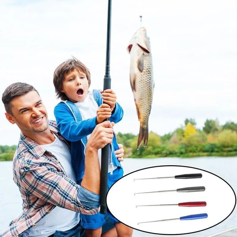 Décrocheur hameçon sécurité acier inoxydable pour pêche carpe extraction rapide sans blesser le poisson