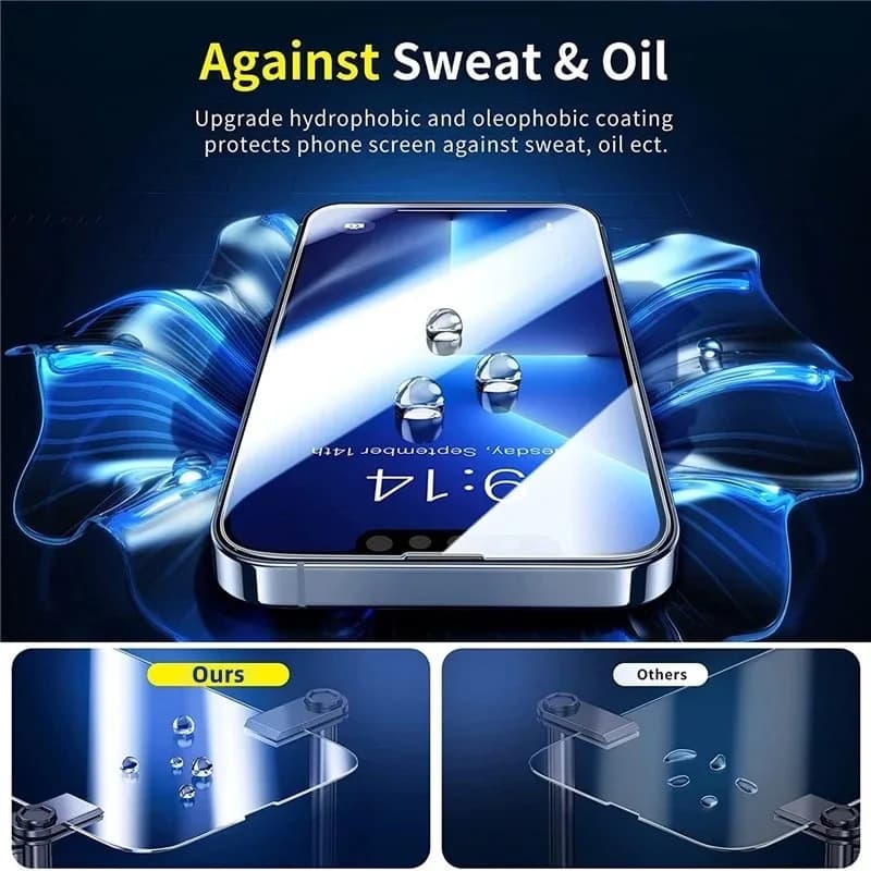 Protection écran verre trempé pour iPhone - Compatible tous modèles, idéal pêcheurs et outdoor