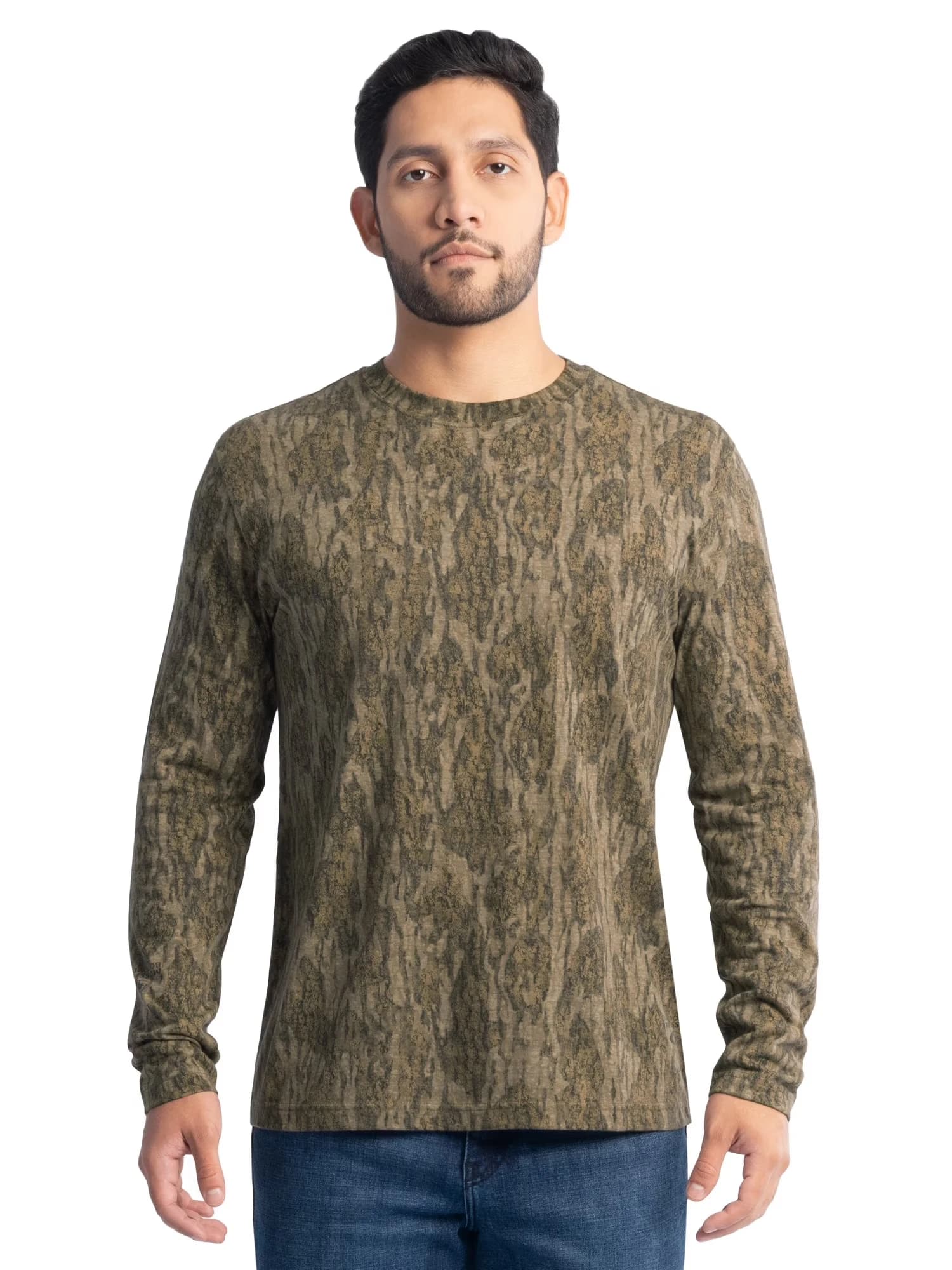 T-shirt camouflage homme pêche et chasse - Manches longues légères séchage rapide oversize confortable