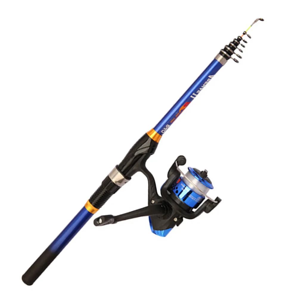 Canne télescopique carbone léger 1.5M-3M - Accessoire pêche nocturne et extérieure transportable partout