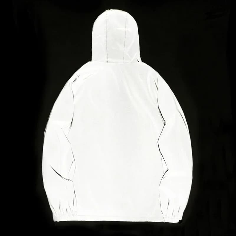 Veste réfléchissante pour couple sécurité nocturne pêche polyester tendance avec effet lumineux