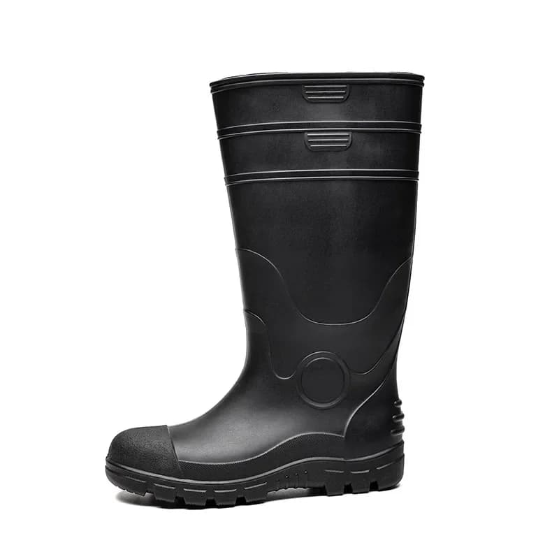Chaussures de pluie protection travail anti-écrasement anti-perforation bout acier plaque sécurité mines