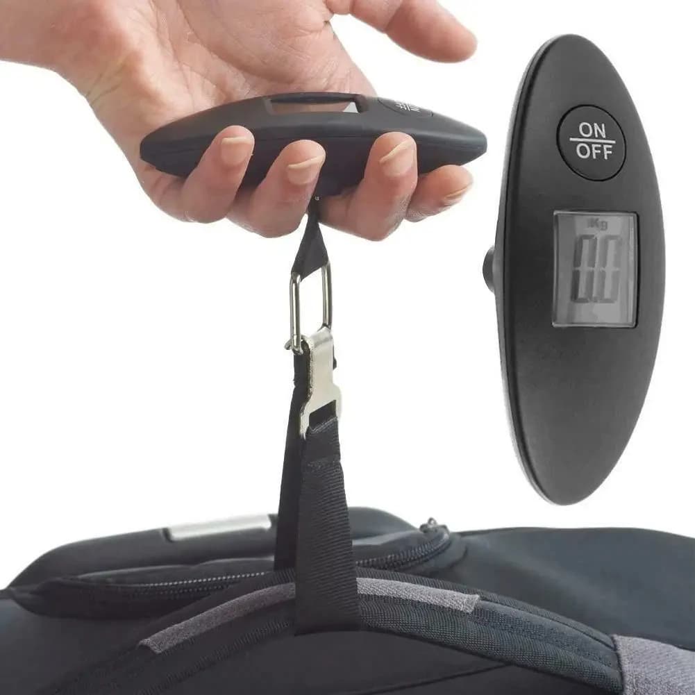 Pèse-bagages numérique portable 40kg 100g avec crochet pour pêche voyage affichage LCD balance électronique