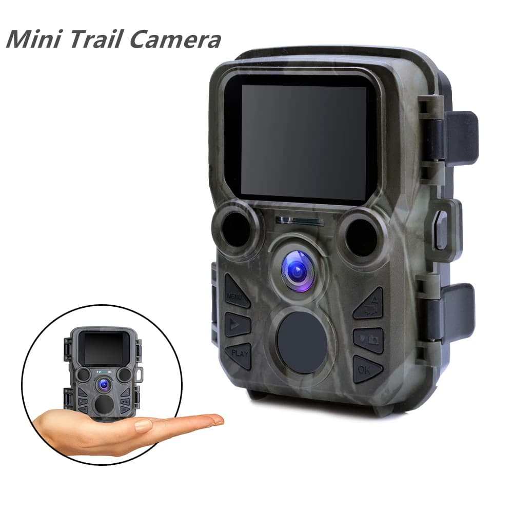 Mini caméra de jeu trail 1080P 12MP étanche avec LED IR portée 20m pour pièges photos extérieurs