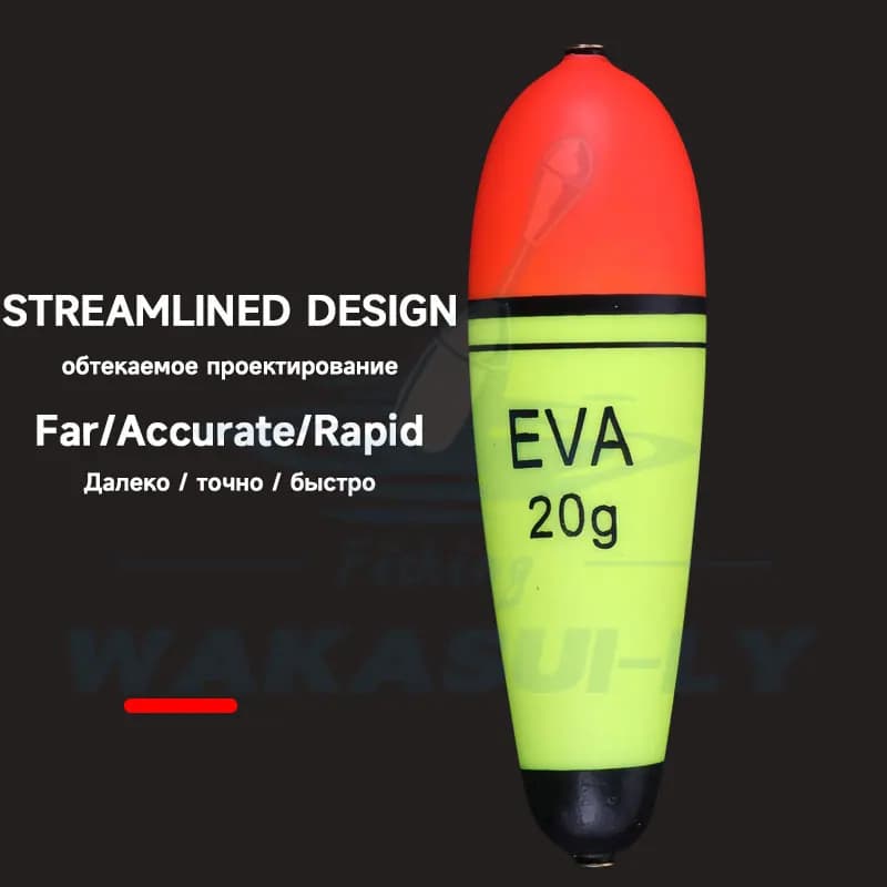 Flotteur EVA Rocky pêche mer longue portée gros ventre flottant baudroie avec bâton fluorescent amovible