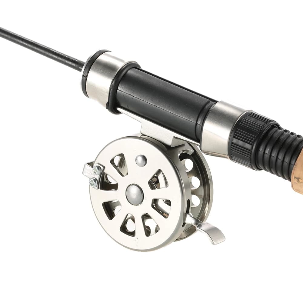Moulinet lancer mouche aluminium alliage 1:1 pour pêche hiver glace lac mer leurres tambour droit casting