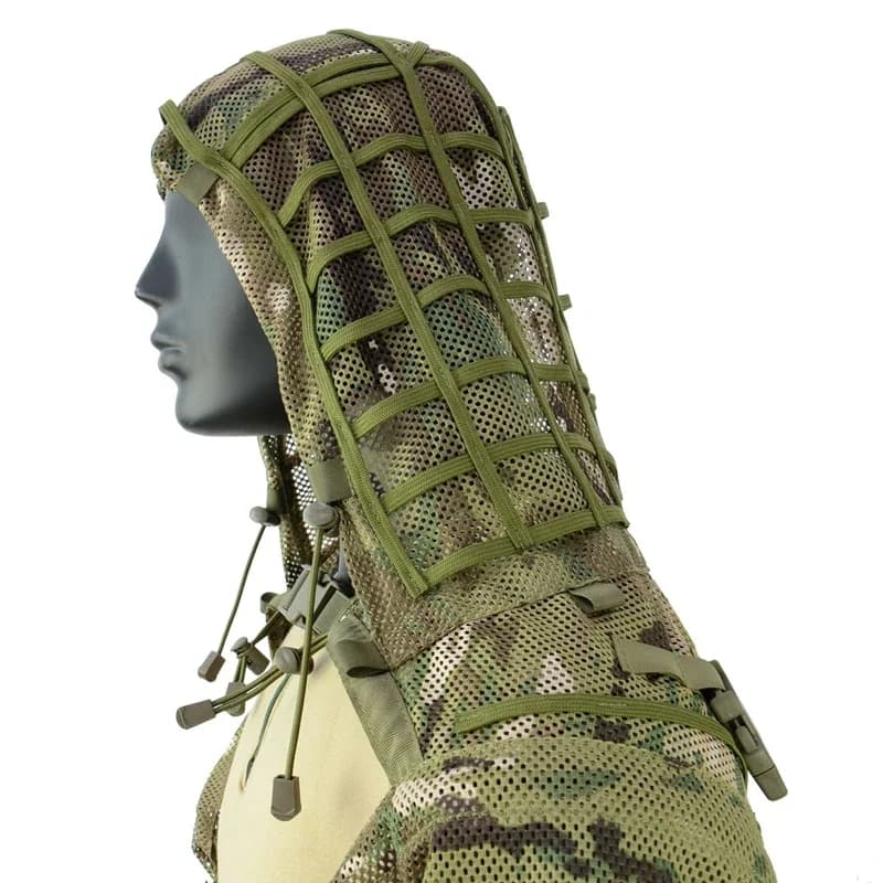 Manteau Ghillie mesh tactique sniper 3D - vêtement camouflage respirant chasse tir pêche extérieur