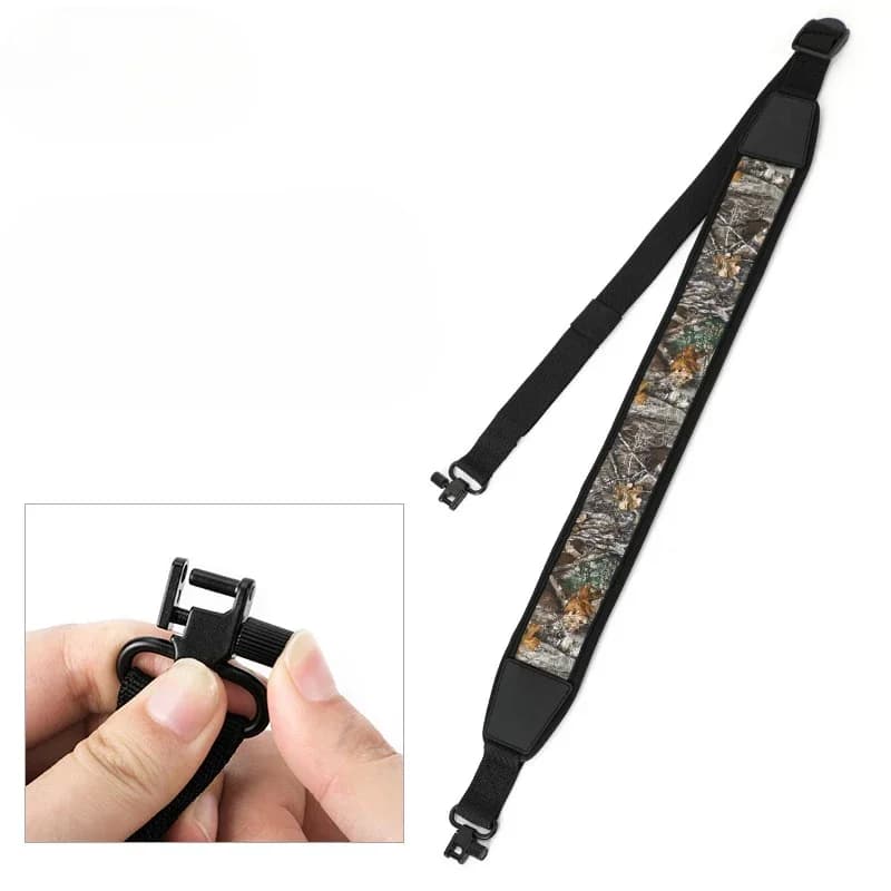 Harnais pêche 2 points avec mousquetons, bretelles ajustables et protection épaule durable nylon