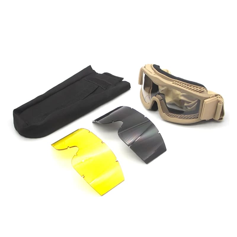 Lunettes tactiques 2024 anti-explosion 3mm pour chasse paintball pêche - protection maximale