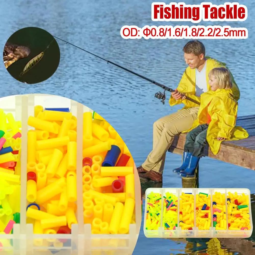 Set accessoires pêche tailles multiples manchons flotteurs silicone stops boilies montage carpe