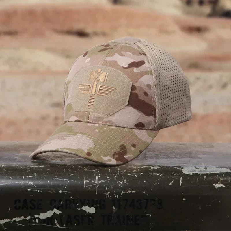 Casquette baseball Multicam Tropic pêche outdoor - Matériau ripstop mesh activités sport camo