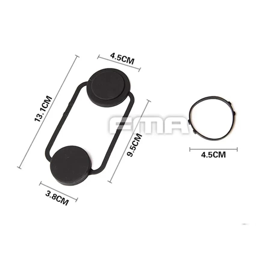 Protection lentille caoutchouc pour jumelles nuit pêche - Couvre-objectif PVS15/18 modèle TB1262