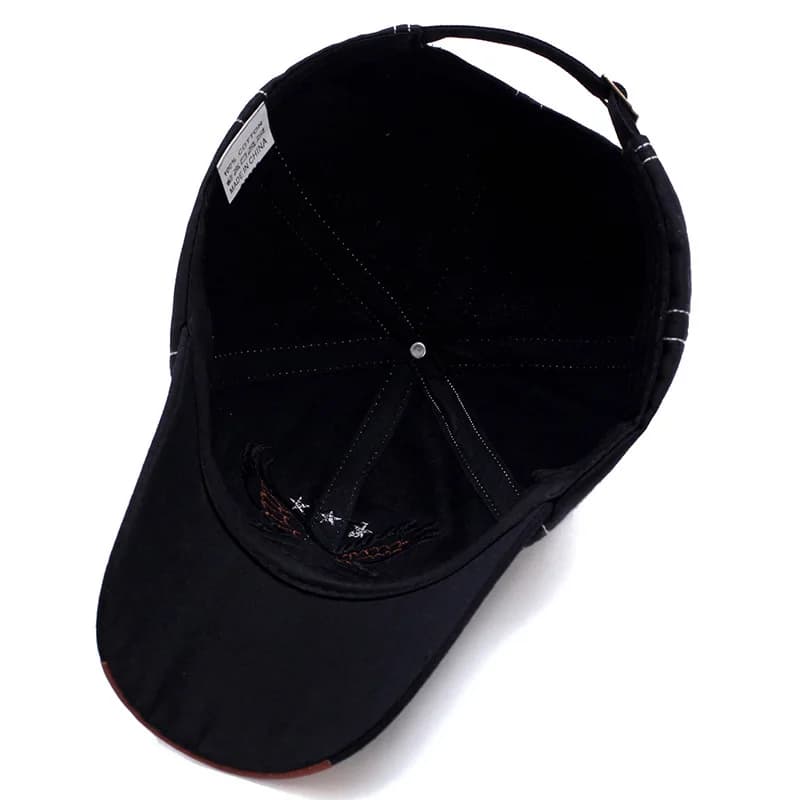 Casquette baseball aigle 3D pêche - Chapeau brodé unisexe pour pêche sportive outdoor