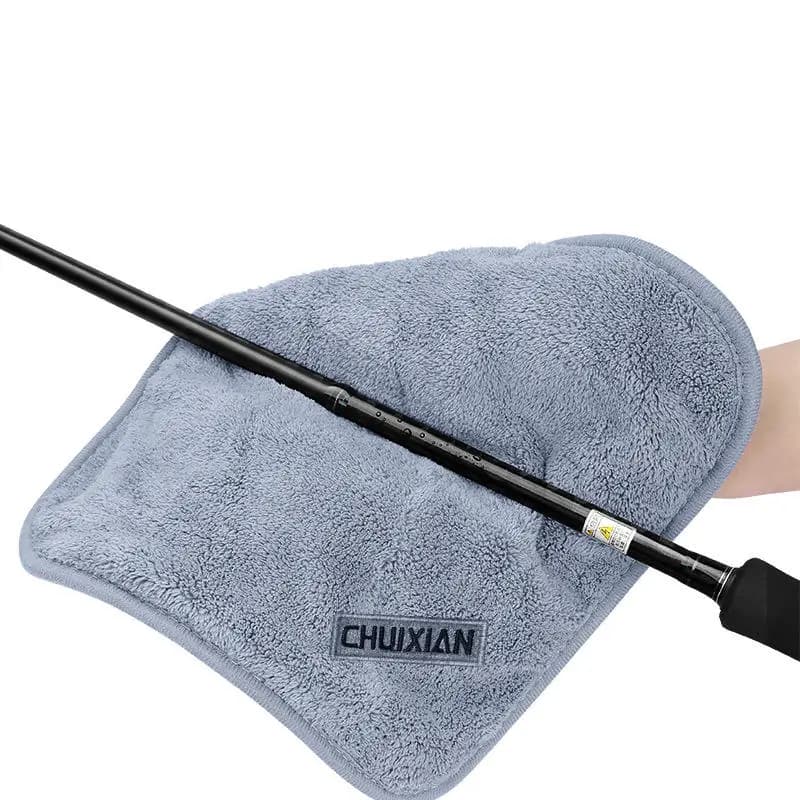 Serviette de pêche microfibre séchage rapide pour amorces cannes et bateau nettoyage