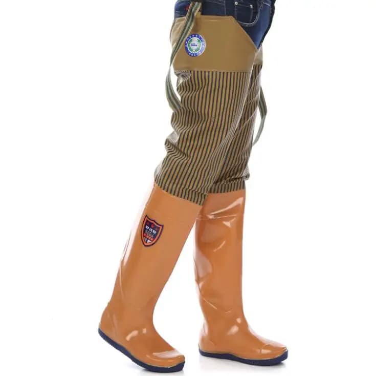 Bottes de pêche genou imperméables semelle souple antidérapantes résistantes pluie