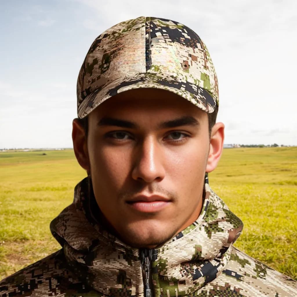Casquette pêche camouflage imprimée - Chapeau baseball pêche réglable protection solaire outdoor léger
