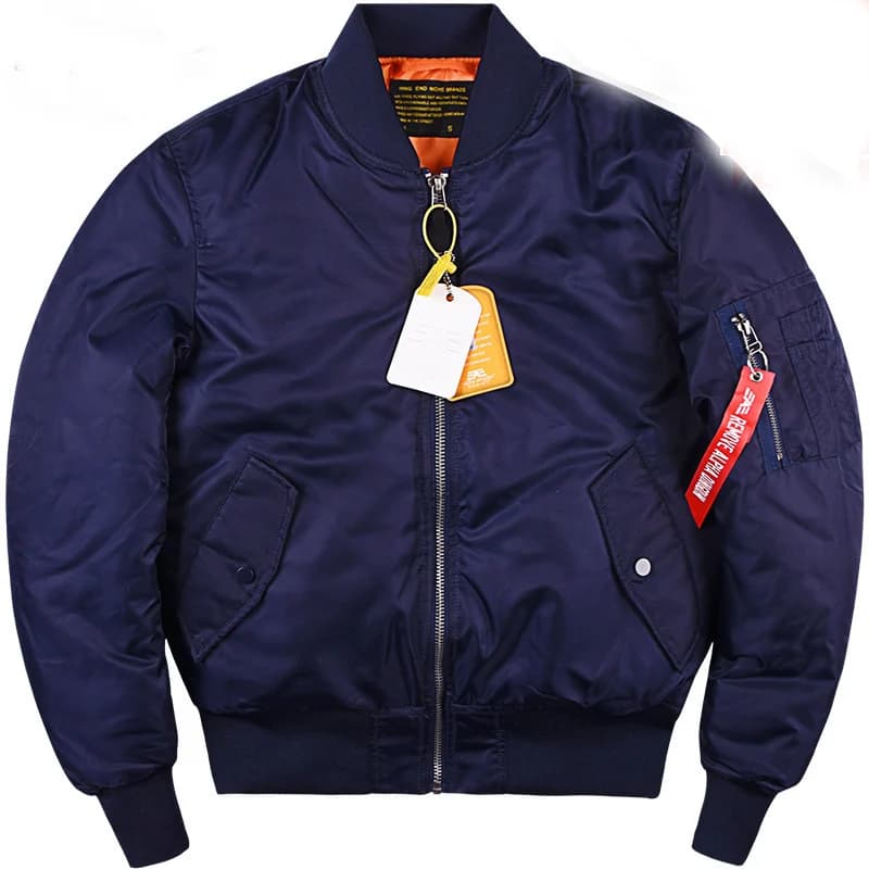 Veste MA1 bomber pour pêche hivernale - Ouate épaisse - Automne hiver - Homme