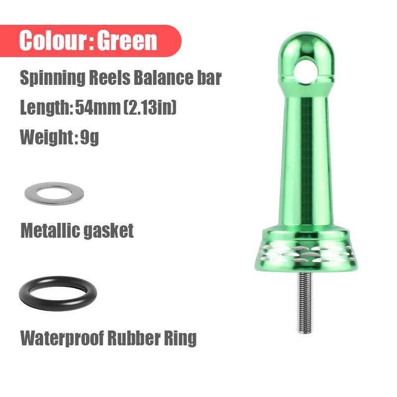Barre stabilisatrice multicolore pour moulinet pêche cadre aluminium allégé accessoire DIY
