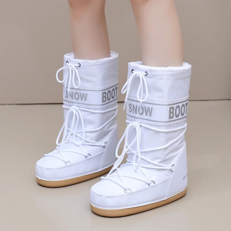 Bottes spatiales femme tendance hiver - Chaussures sport étanches antidérapantes pour ski voyage