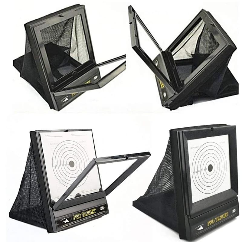 Cible filet piège à BB et plombs pour stands extérieurs - système réinitialisation automatique