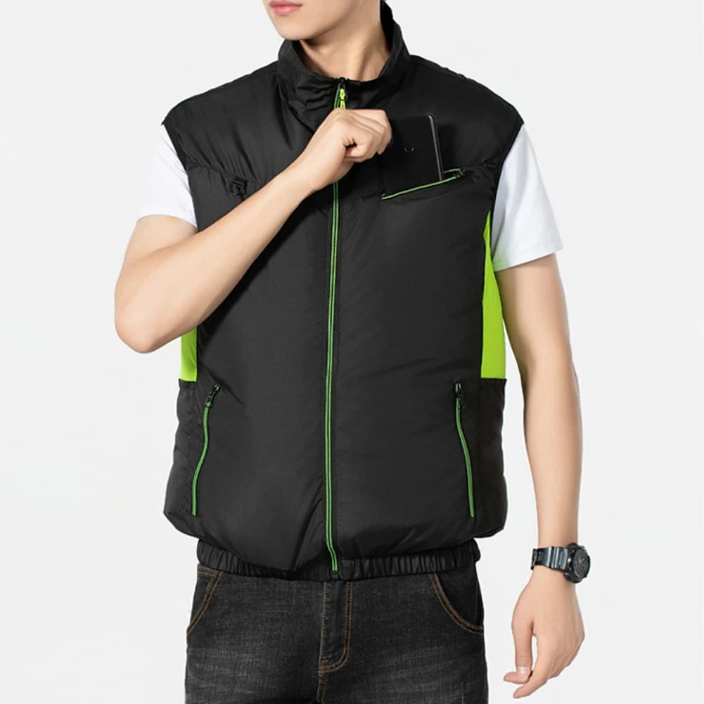 Veste ventilée électrique pêche - Veste climatisée 13h autonomie pour travail en haute température