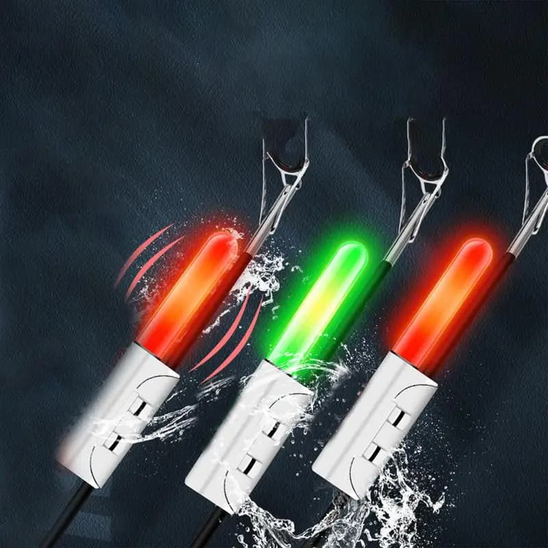 Clip lumineux USB pour canne pêche - détecteur sonore et visuel nuit avec charge rapide