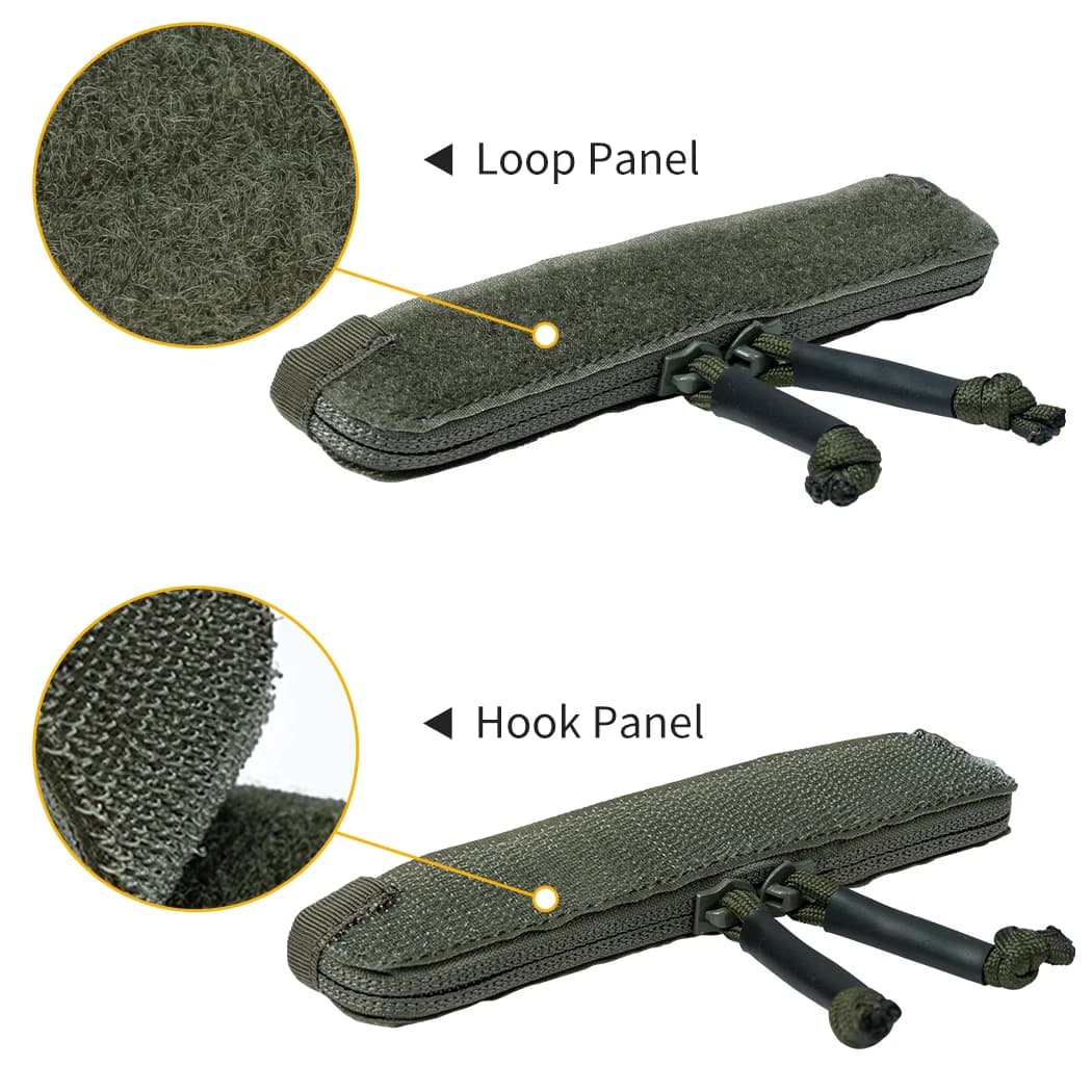 Poche de rangement double zip IDOGEAR pour gilet tactique JPC2.0 pêche organisation
