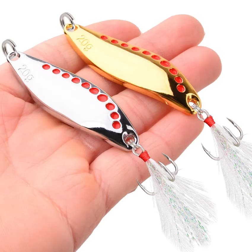 Cuiller vibrante Leech 2.5g-30g pour perche brochet sandre - leurre métallique spinner pêche carnassiers