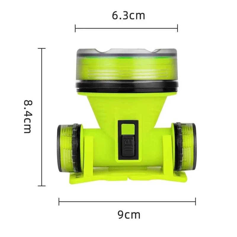 Lampe frontale plongée rechargeable 350m étanche LED puissante pour pêche sous-marine et chasse