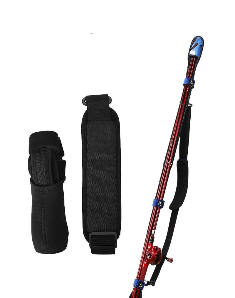 Ceinture porte-canne pêche 90-160cm avec étui protecteur - Accessoire de transport portable pour matériel