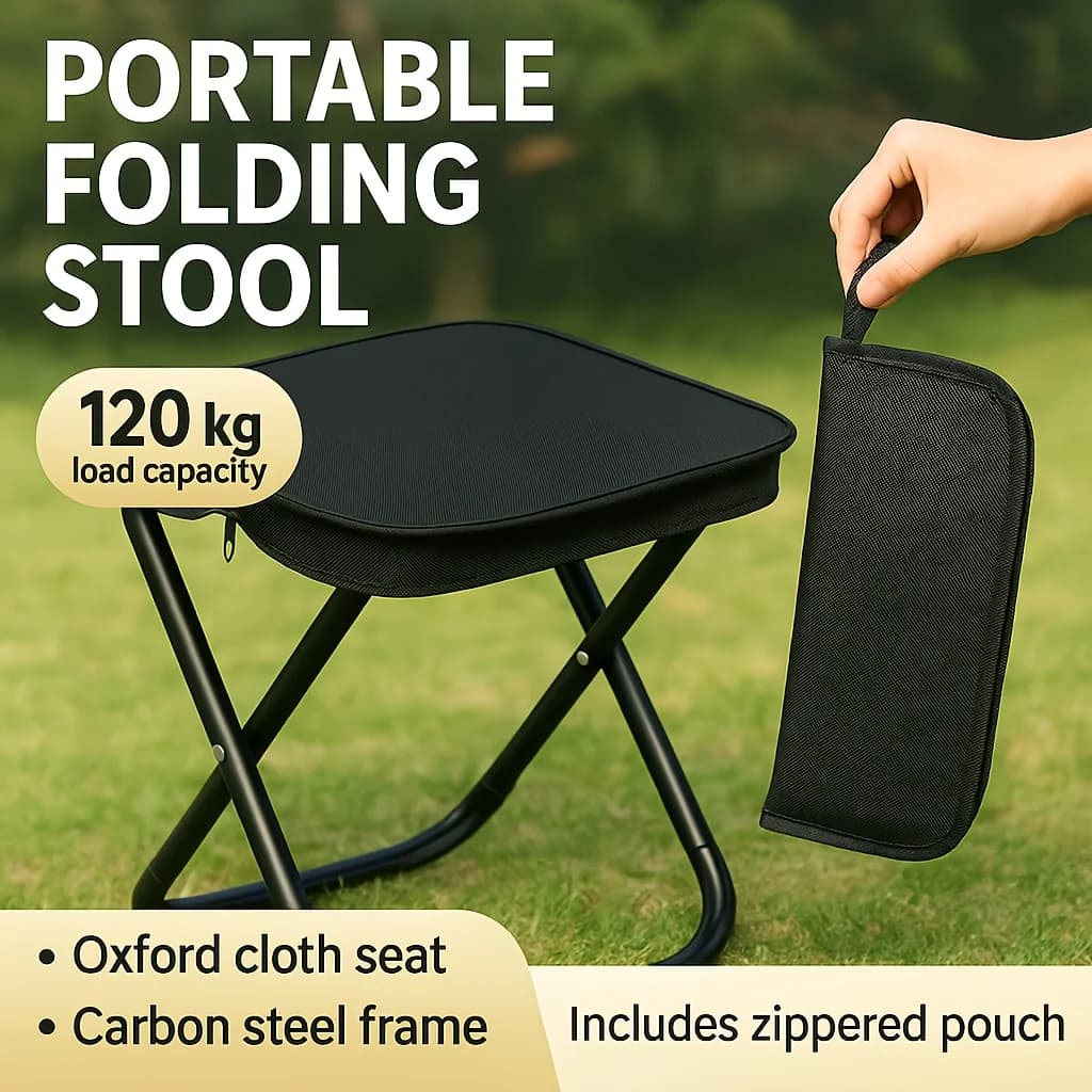 Chaise camping pliante compacte portable pour pêche plage jardin et voyage