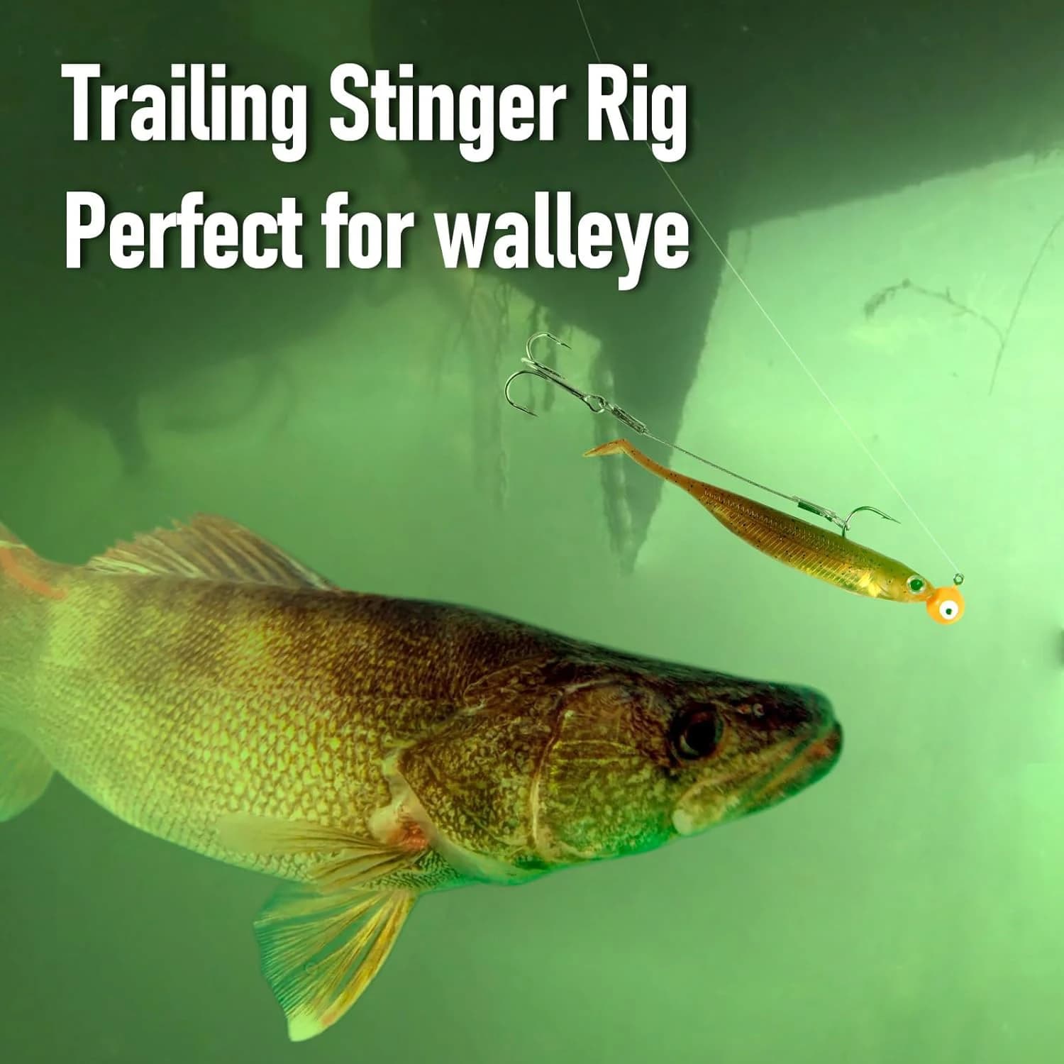 10 triples hameçons avec attache rapide - rigs stinger pour brochet et doré pêche leurres