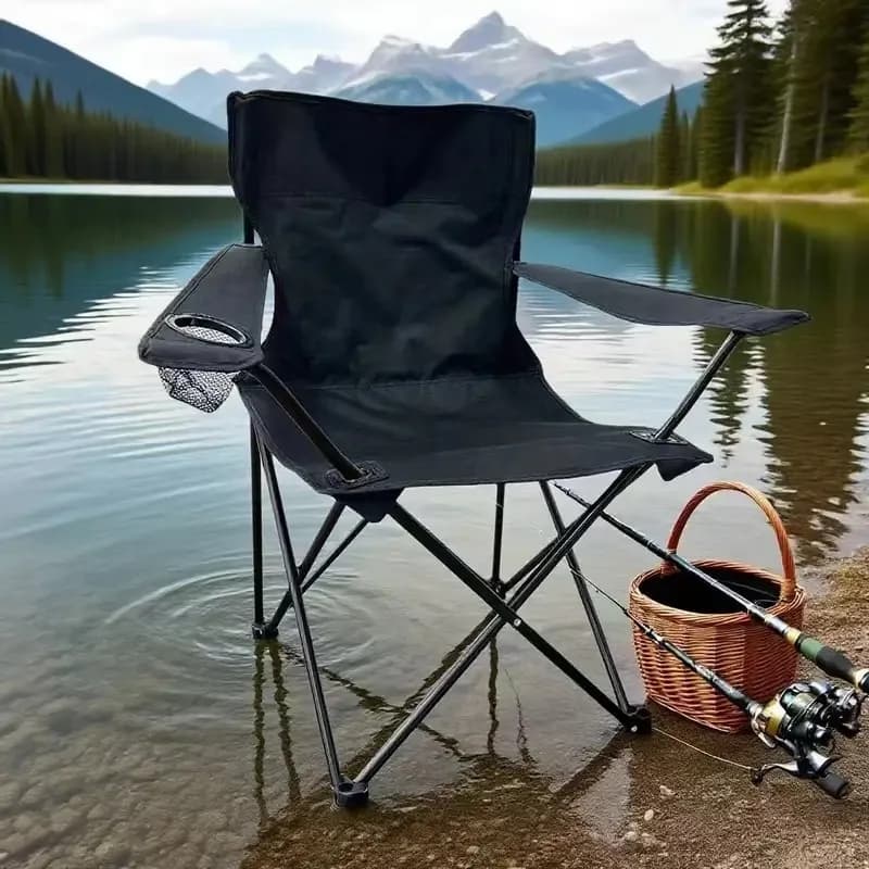 Chaise pliante extérieure portable pour camping pêche pique-nique et utilisation voiture compacte