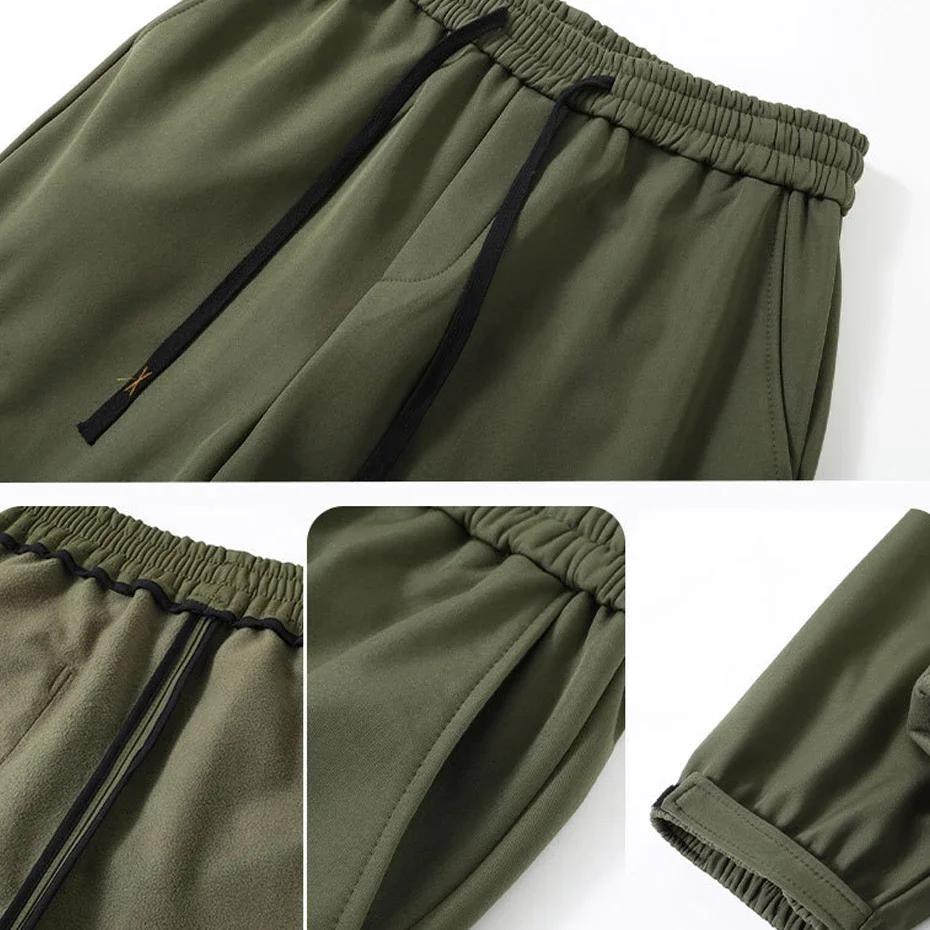 Pantalon grande taille 12XL pêche hiver - Élastique fermeture éclair polaire homme 150kg