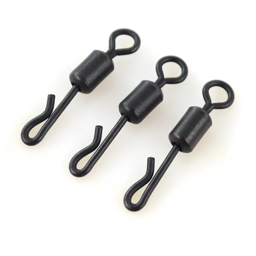 20 émerillons rapides en acier inox pour montage carpe - Accessoires terminal tackle AE007