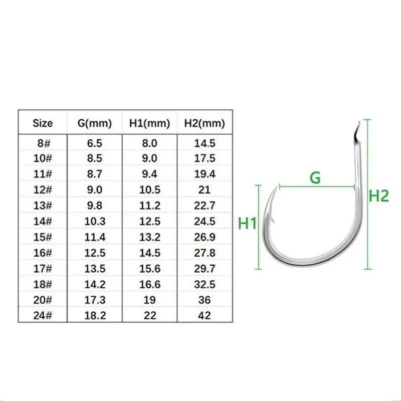 Hameçons assist hook 20/100 pièces pour slow jigging - Acier haute carbone avec plumes