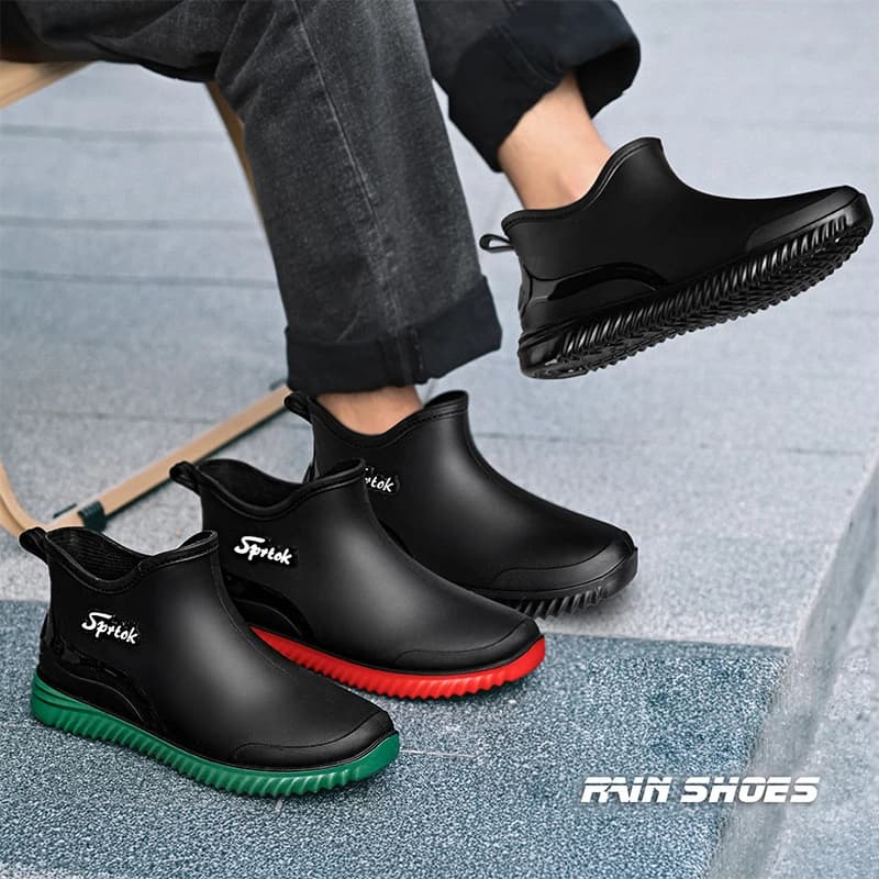 Bottes de pluie pêche hommes étanches antidérapantes confort travail camping chaussures de sécurité outdoor