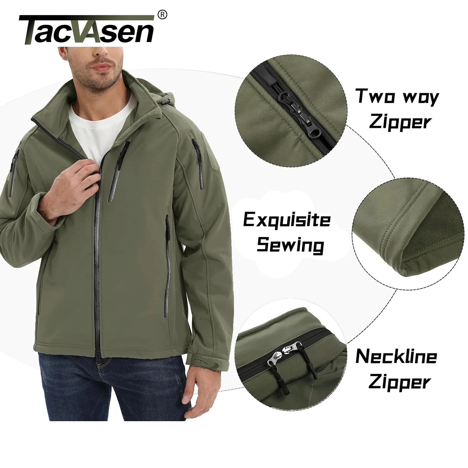 Veste hiver polaire imperméable pêche - Vêtement technique chaud avec doublure thermique