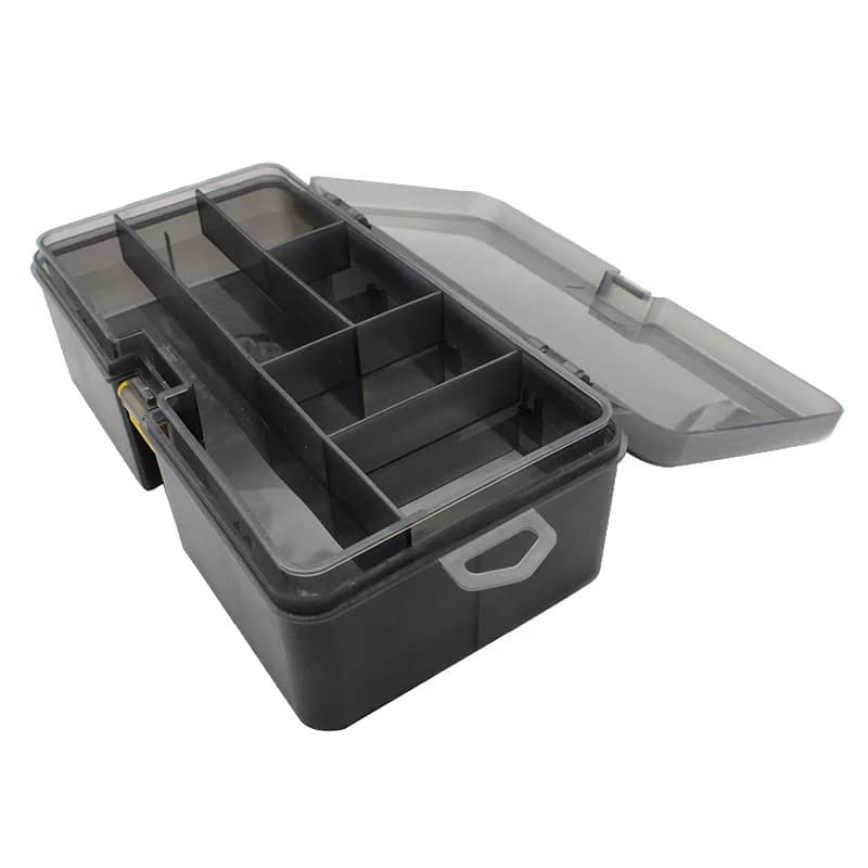 Boîte de pêche étanche et durable double face pour leurres et appâts plastiques
