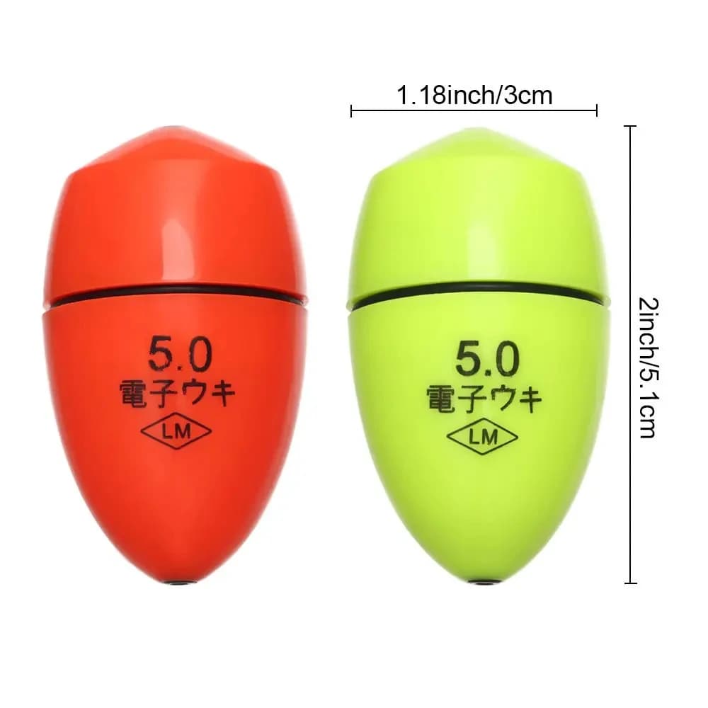 Flotteur électronique lumineux pour la pêche aux leurres de nuit avec détection de vague et éclairage LED