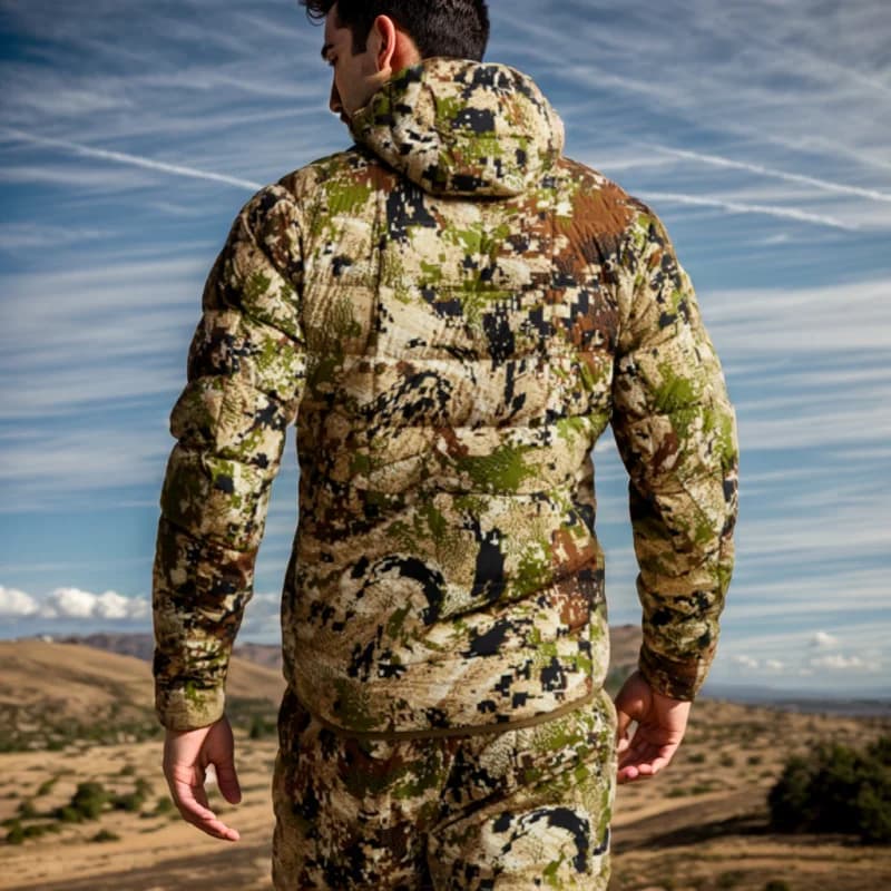 Veste légère Kelvin camouflage pêche chasse homme - Vêtement technique doudoune imperméable
