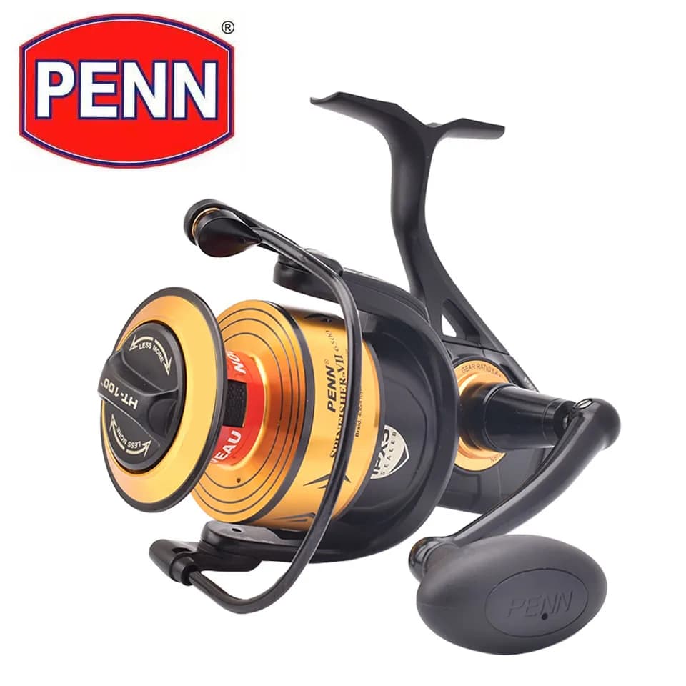 Moulinet de pêche mer PENN SSVII 7500 à 10500, anti-corrosion pour poissons jusqu'à 13kg