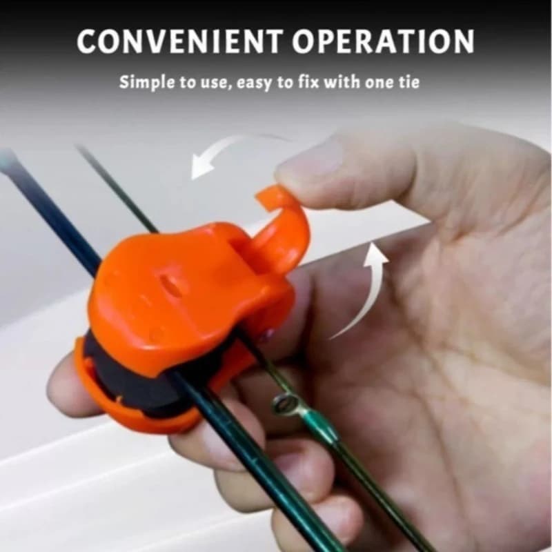 Portable support de canne à pêche plage détachable, clip fixe attache rapide pour 2 à 4 cannes